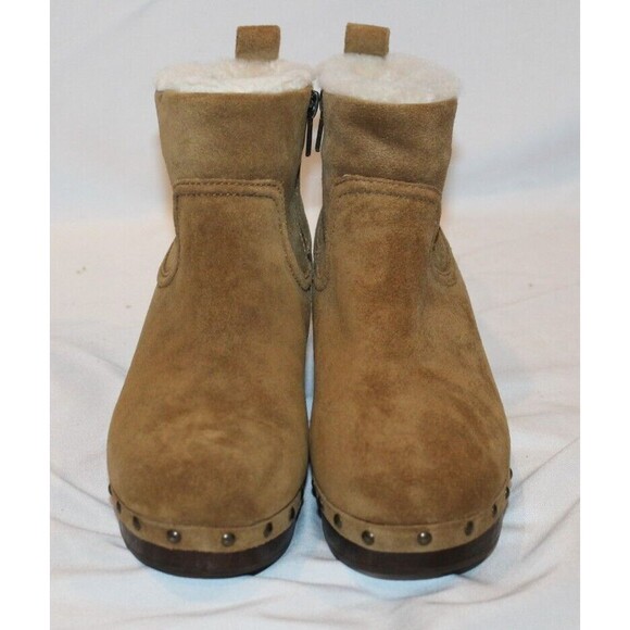 Madewell Women 5.5 Marceline Clog‎ Boots Shearling Brown Suede Leather NEW! $258 - Picture 8 of 11